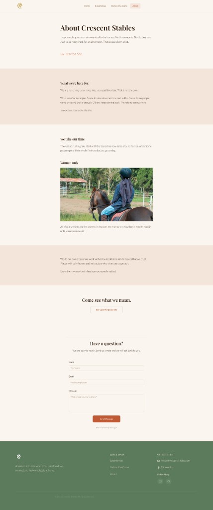 Version 1 about page