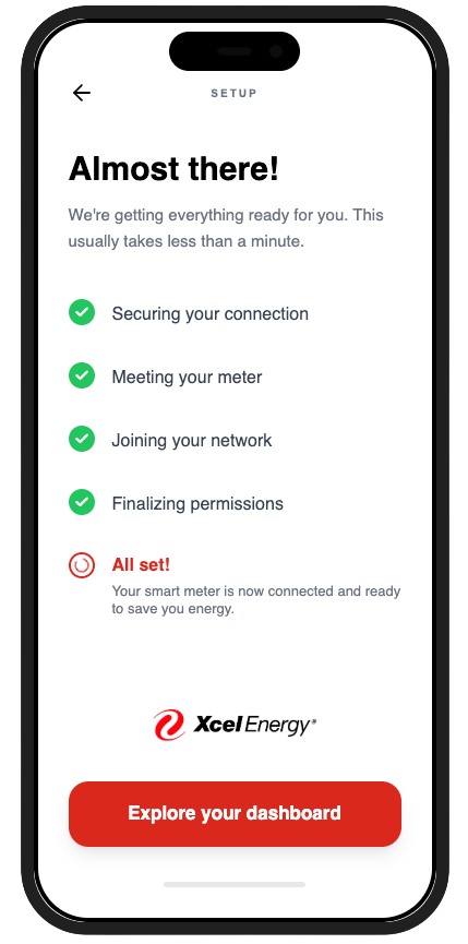 Redesigned setup with plain-language steps and reassurance